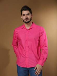 Men Shirts - Hot Pink - View 3