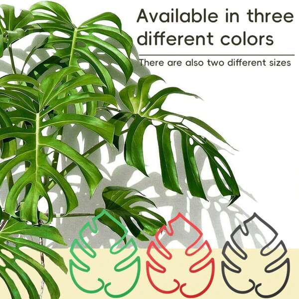 2pcs Monstera Grapple, Monstera Leaf Plant Support, Turtle Shell Bamboo Clamp Set, Unique And Aesthetic Monstera Plant Support, Keeps Plants Tame And Growing Vertical