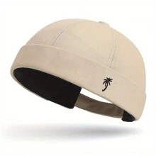 1 pieza Gorra melón sin ala de poliéster (fibra de poliéster) nueva, adecuada para todas las estaciones