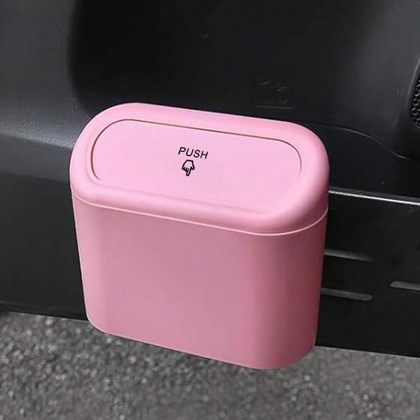 1 pièce Poubelle de voiture rose