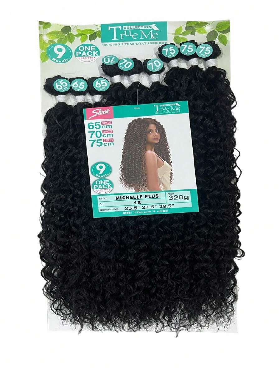 Organic Curly Hair - Michelle Plus True Me - 320g - 1B - 查看 1