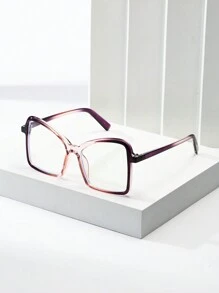 1 Pair Oversized Retro Street Style Fashion Non-Prescription Glasses For Women - Clear - View 1