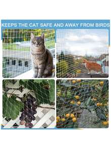 Pet Balcony Fence Net, Safety Protective Net For Cats, Transparent Anti-Escape Window Enclosure Net - Multicolor - View 3