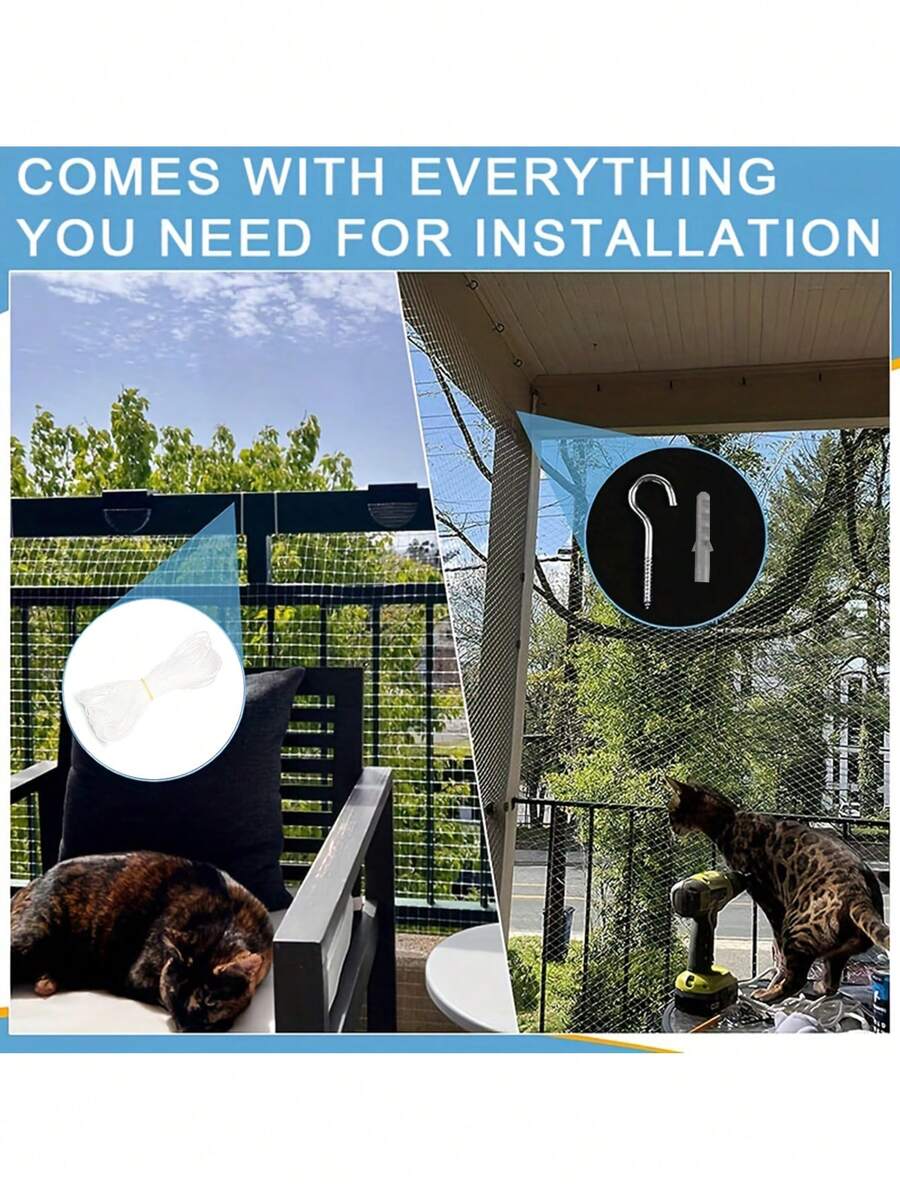 Pet Balcony Fence Net, Safety Protective Net, Cat EscapeProof Net