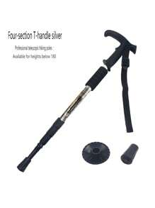 1pc Outdoor Hiking Poles Ultra-Light Retractable Folding Climbing Pole , Suitable For Outdoor Sports