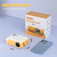 Mini Car Cinema Projector USB, Mini Car Cinema Night - A10 Smart Mini Projector - Cinema on The Go, HD Small Projector Portable, Plug & Play Portable Projector, Car Movie Projector (Amarillo) - Tipo de Enchufe A USA (110-127V) - Ver 2