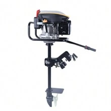 4-Stroke 9 HP Outboard Motor Gas Powered Boat Engine With Air Cooling Heavy Duty - Black - View 4