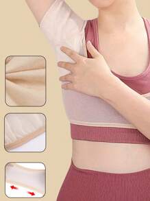 1 szt. Wielorazowe oddychające podkładki przeciwpotowe pod pachy, zmywalne, elastyczne, ultracienkie, bezwonne, pochłaniające pot podkładki do uprawiania sportu i codziennego noszenia, akcesoria do siłowni