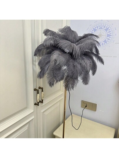 Rechargeable Feather Lamp Home Light, Living Room St ing Lamp, Romantic Wedding Aisle European Data Cable Set view 5
