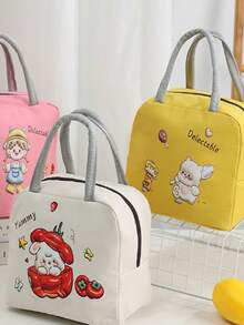 2PCS Gấu Cà Chua, Gấu Dã Ngoại Hộp Cơm Trưa Hoạt Hình Túi Cách Nhiệt Dung Tích Lớn Di Động Cơm Trưa Bento Túi Xách Tay Nhân Viên Văn Phòng Học Sinh Hộp Cơm Trưa Cách Nhiệt Bằng Giấy Bạc Nhôm Di Động Dung Tích Lớn Túi Đựng Cơm Trưa Túi Cách Nhiệt Học Sinh Túi Đựng Cơm Trưa Chống Thấm Nước Và Chống Dầu Túi Đựng Cơm Trưa Nhân Viên Văn Phòng Túi Đựng Cơm Trưa Nhân Viên Văn Phòng Túi Đựng Cơm Trưa Cách Nhiệt Có Thể Tái Sử Dụng, Túi Làm Mát Di Động, Hộp Cơm Trưa Mềm Có Thể Đông Lạnh, Chống Rò Rỉ. Lớp Bên Trong Bằng Chất Liệu Giấy Bạc Nhôm Giữ Ấm, Tươi Và Lạnh. Hộp Đựng Cơm Trưa Túi Đựng Cơm Trưa Nữ Trường Giáo Viên Cắm Trại Quay Lại Trường Lớp Học Nhà Bếp Túi Đựng Cơm Trưa Cách Nhiệt Du Lịch - Nhiều màu - Xem 1