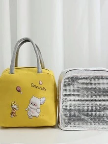 2PCS Gấu Cà Chua, Gấu Dã Ngoại Hộp Cơm Trưa Hoạt Hình Túi Cách Nhiệt Dung Tích Lớn Di Động Cơm Trưa Bento Túi Xách Tay Nhân Viên Văn Phòng Học Sinh Hộp Cơm Trưa Cách Nhiệt Bằng Giấy Bạc Nhôm Di Động Dung Tích Lớn Túi Đựng Cơm Trưa Túi Cách Nhiệt Học Sinh Túi Đựng Cơm Trưa Chống Thấm Nước Và Chống Dầu Túi Đựng Cơm Trưa Nhân Viên Văn Phòng Túi Đựng Cơm Trưa Nhân Viên Văn Phòng Túi Đựng Cơm Trưa Cách Nhiệt Có Thể Tái Sử Dụng, Túi Làm Mát Di Động, Hộp Cơm Trưa Mềm Có Thể Đông Lạnh, Chống Rò Rỉ. Lớp Bên Trong Bằng Chất Liệu Giấy Bạc Nhôm Giữ Ấm, Tươi Và Lạnh. Hộp Đựng Cơm Trưa Túi Đựng Cơm Trưa Nữ Trường Giáo Viên Cắm Trại Quay Lại Trường Lớp Học Nhà Bếp Túi Đựng Cơm Trưa Cách Nhiệt Du Lịch - Nhiều màu - Xem 2