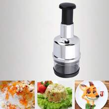 1pc Stainless Steel Ginger Garlic Crusher - Multicolor - View 1