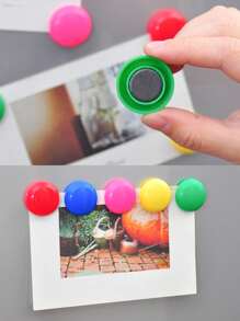 12 Stücke zufällig farbige runde 3cm Whiteboard Magnetnägel, geeignet für Büro Besprechungs-Whiteboards, Klassenzimmer Tafeln, Magnethaftende Befestigungsclips für Zuhause, Küche, Restaurant Memo, Kühlschrankmagnet, Mehrzweck einfaches und praktisches Büro- und Lehr-Hilfsmittel Magnetclip