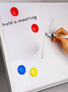 12 Stücke zufällig farbige runde 3cm Whiteboard Magnetnägel, geeignet für Büro Besprechungs-Whiteboards, Klassenzimmer Tafeln, Magnethaftende Befestigungsclips für Zuhause, Küche, Restaurant Memo, Kühlschrankmagnet, Mehrzweck einfaches und praktisches Büro- und Lehr-Hilfsmittel Magnetclip