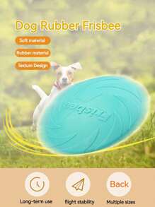 1pc Pet Flying Disc, Dog Play Toy, Durable Chew Resistant Floating Fetch Disc For Medium/Large Dogs, Interactive Retrieval Training Toy, Pet Supplies