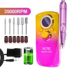 Electric Nail Drill Machine, Electric Nail Drill Machine, 35000RPM Professional Efile Nail Drill Kit, Electric Nail File For Acrylic Nails Gel Nails, Toenail Grinder Manicure Pedic - View 9