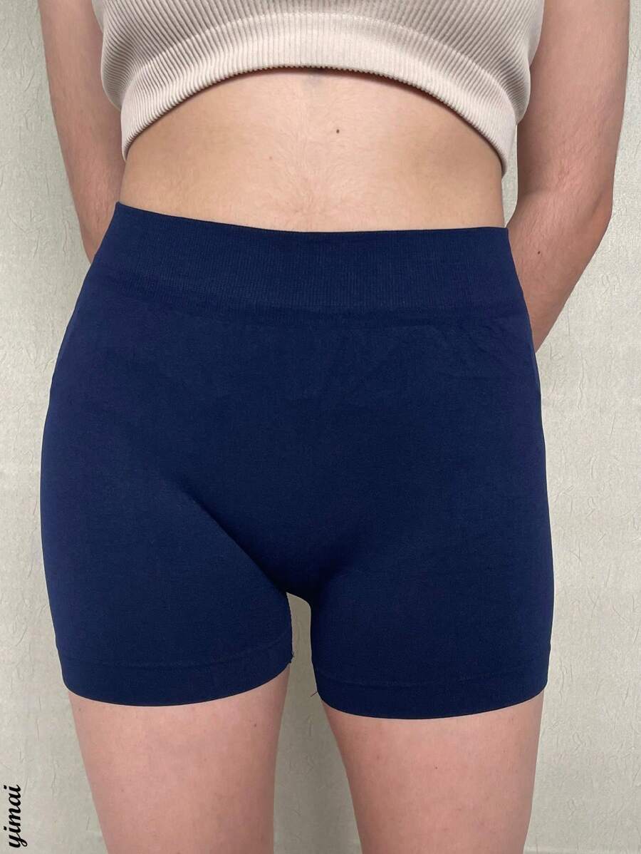 Short corto de licra para niña - Azul - Ver 1