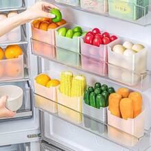 8pcs Refrigerator Food Storage Organizer Bins, Kitchen Freezer Side Door Compartment Containers - Multicolor - View 10