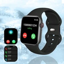 1pc Unisex Silicone Band 1.83" Touch Screen Multifunctional Smart Watch With Various Sport Modes, Camera Control, Social App Notifications, Heart Rate & Sleep Monitoring, Compatible With Android & IOS