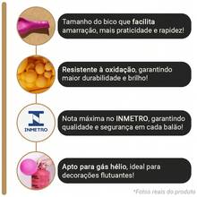 Balão Bexiga Cromado 12 Polegadas Diversas Cores Balao Premium Resistente 50 unidades