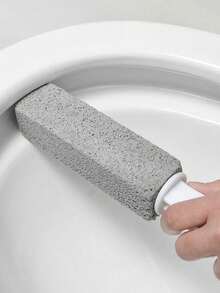 1pc Pumice Stone, Suitable For Cleaning Toilet, Bathtub, Sink, Rust-Resistant For Bathroom Corner - White - View 3