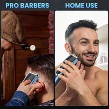 Sejoy Hair Clipper, Multifunctional Cordless Electric Hair Clipper, Professional Hair Clippers For Various Scenarios, Men's Trimming Set - Màu xanh lam - Xem 8