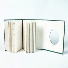 1 件欧式风格艺术笔记本，中世纪艺术花卉主题创意油画工作办公笔记本，可作为返校礼物，记录生活，旅行日记 - 綠色 - 查看 5