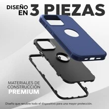 Funda Protector Para iPhone De Uso Rudo Kbod Gear Antigolpes - Azul - Ver 2