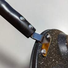 1pc 7 Hole Non-Stick Round Egg Frying Pan, Chicken Wing Frying Skillet, Griddle Pancake, Egg Patty, Breakfast Flat Pan Seafood Boil - Black - View 8