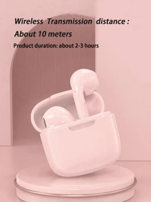 Wireless Macaron Colour Mini In-Ear Ultra Long Life Headphones-Pink