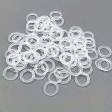 93g/Pack Crochet Bag Rings, O-Rings, 2cm Plastic Rings, Approx 400pcs Craft Supplies For Bag Making - White - View 4