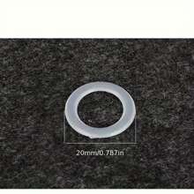 93g/Pack Crochet Bag Rings, O-Rings, 2cm Plastic Rings, Approx 400pcs Craft Supplies For Bag Making - White - View 2