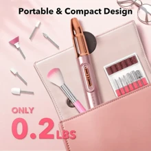Professional Nail Drill Kit, USB Rechargeable Nail File Drill, 300mAh Lithium-Ion Battery, Manicure & Pedicure Set, Home And Salon Nail File Kit, Nail Buffer And Polisher Tools