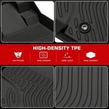 3PCS IKON MOTORSPORTS 3D TPE Car Floor Mats Fit For 2016-2018 Acura RDX With 8-Way Power Seats, All Weather Waterproof Anti-Slip Floor Liners, Front & 2nd Row Full Set Car Interior Accessories, Black - màu đen - Xem 7