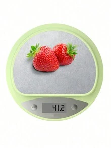 1 件装厨房可充电食物秤，小型数字秤，机械称重秤，中号液晶显示屏，烹饪咖啡生酮和膳食准备 - 綠色 - 查看 8