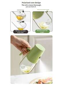 1 pieza Rociador de vidrio antifugas para cocina, de uso múltiple para verter y rociar, recipiente de vidrio para condimentos de aceite y vinagre con asa cómoda, utensilio de cocina - Multicolor - Ver 8