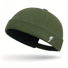 1 pieza Gorra melón sin ala de poliéster (fibra de poliéster) nueva, adecuada para todas las estaciones