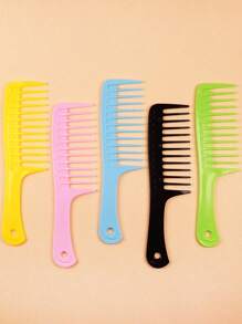 For Optimal Styling And Professional Hair Care, Wide Toothed Comb Salon For Long And Curly Hair - Multicolor - View 1