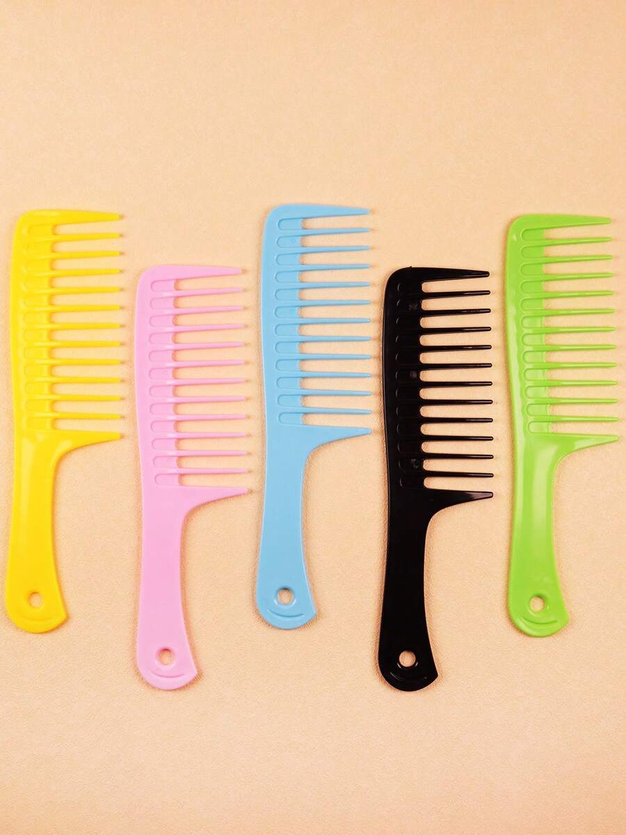 For Optimal Styling And Professional Hair Care, Wide Toothed Comb Salon For Long And Curly Hair - Multicolor - View 1