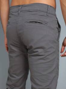 Men Pants - Dark Grey - View 2