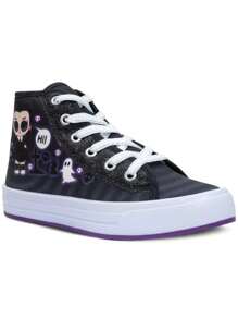Kit Bag And High Top Sneakers Children's Boots For Girls K21 - 黑色 - 查看 2