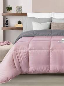 Home Elephant Single Duvet Quilt Two Views Soft Quilted - 淺粉色 - 查看 3