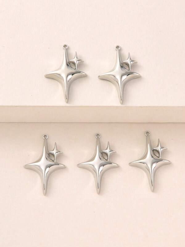 معلق DIY إبداع سبائك الزنك نجمة للنساء صنع المجوهرات DIY 5قطعات/طقم