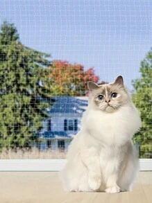 Pet Balcony Fence Net, Safety Protective Net For Cats, Transparent Anti-Escape Window Enclosure Net - Multicolor - View 7