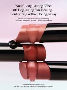 JOOCYEE Barra de labios hidratante de larga duración con brillo de esencia - 00 color original desnudo - Ver 8