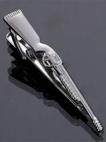 1入獨特的朋克武器形狀領帶夾，男士領帶配飾 - 銀色 - 查看 9