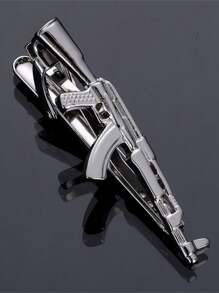 1入獨特的朋克武器形狀領帶夾，男士領帶配飾 - 銀色 - 查看 10