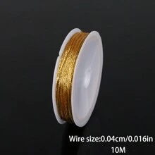 10meter/Roll 0.4mm Shiny Rope Glitter Threads Cord For Jewelry Bracelet Twine Tag Tassel Making Crafts Gift Threaet Accessories - Wire - View 11