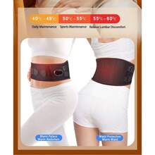 Heating Back Belt Waist Heat Pad Vibration Massage Back Pain Relief - 1 - Xem 10