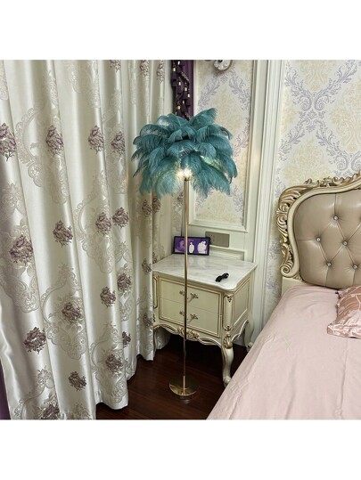 Rechargeable Feather Lamp Home Light, Living Room St ing Lamp, Romantic Wedding Aisle European Data Cable Set view 3